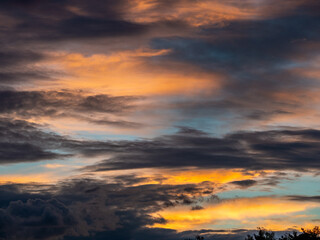 Obraz premium Wolkenhimmel am Abend