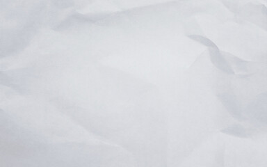 Seamless white crumpled paper textured background. Crumpled paper texture