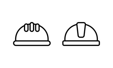 Helmet icon vector. Motorcycle helmet sign and symbol. Construction helmet icon. Safety helmet