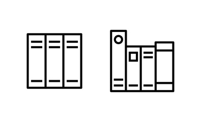 Library icon vector. education sign and symbol