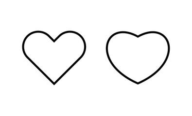 Love icon vector. Heart sign and symbol. Like icon vector.