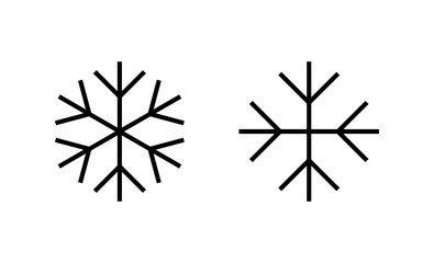 Snow icon vector. snowflake sign and symbol
