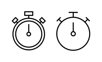 Stopwatch icon vector. Timer sign and symbol. Countdown icon. Period of time