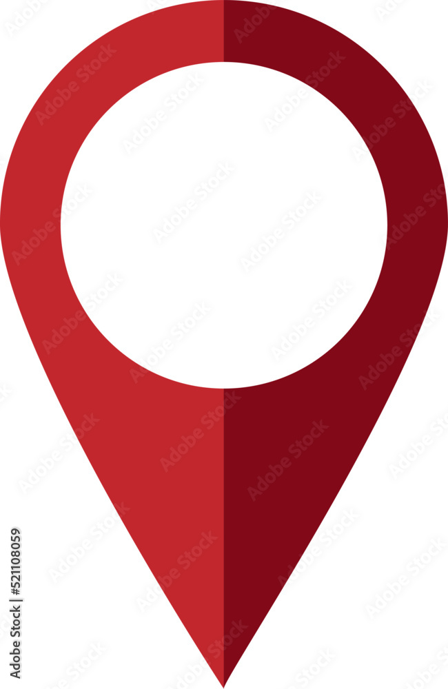Poster map pin vector icon. map marker icon symbol on white background..eps