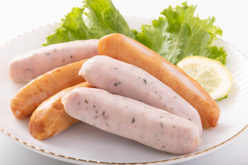 ウィンナーソーセージ　(粗挽き・レモン＆パセリ)　調理前