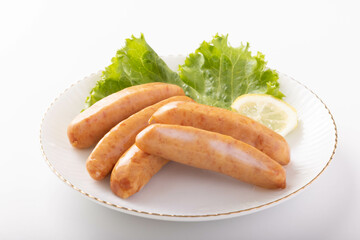 ウィンナーソーセージ　(粗挽きソーセージ)　調理前