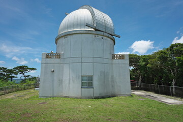 Okinawa,Japan - July 3, 2022: Ishigakijima astronomical observatory in Ishgakijima island
