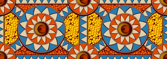 africa abstract seamless pattern, tribal textile art lines shape, hand-draw rough background vibrant colors, fashion artwork for Fabric print, clothes