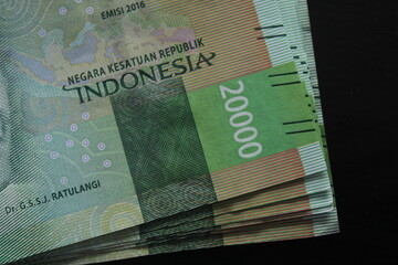 the front end of the twenty thousand rupiah bill