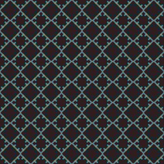 Fototapeta premium The Green Square Design in Fabric Seamless Pattern