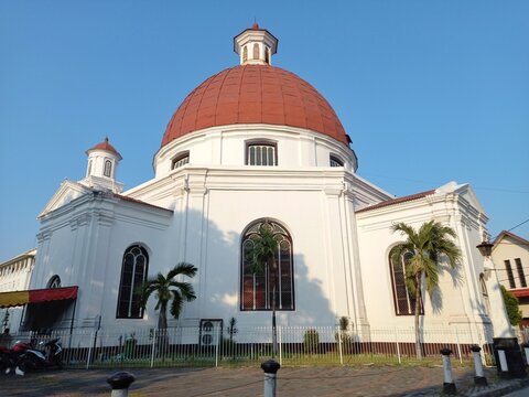 Gereja Blenduk (Blenduk Church) in Kota Lama Semarang, is oldest christian church in central java, Indonesia.
