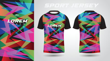 colorful shirt sport jersey design