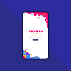 Abstract Background Design for Mobile Landing Page