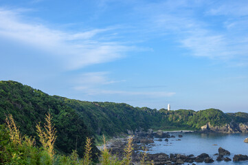 Naklejka premium 潮岬から望む海岸