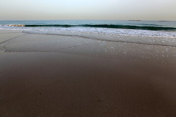 Coast of the Mediterranean Sea in northern Israel.