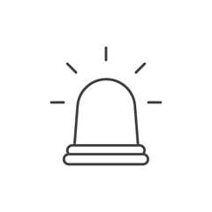 Emergency siren icons  symbol vector elements for infographic web
