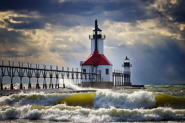 lighthouse on the lake