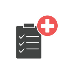 Medical insurance icons  symbol vector elements for infographic web