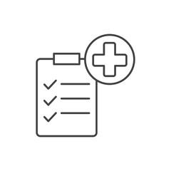 Fototapeta premium Medical insurance icons symbol vector elements for infographic web