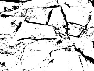 Cracks white wall texture, vector template Broken material background
