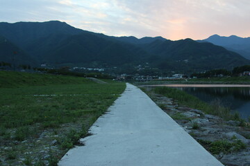 lake in the mountains