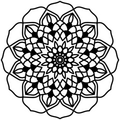 Mandala abstract floral ornament