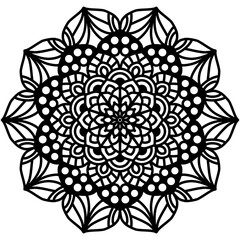 Mandala abstract floral ornament