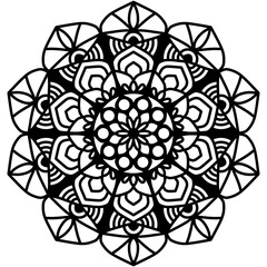 Mandala abstract floral ornament