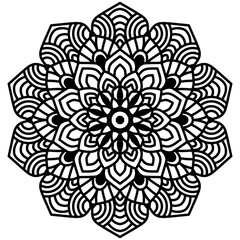 Mandala abstract floral ornament