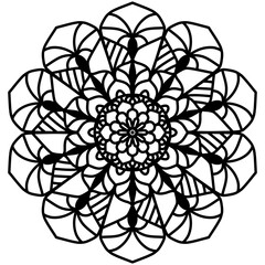 Mandala abstract floral ornament