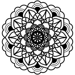Mandala abstract floral ornament