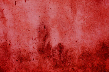 Abstract Cement Wall Background. Spooky and Scary wall Red Background. Horror Concept 