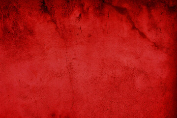 Abstract Cement Wall Background. Spooky and Scary wall Red Background. Horror Concept 