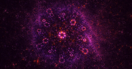 3D rendering abstract round light background