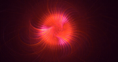 3D rendering abstract round light background