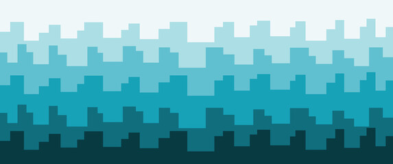 Abstract geometric gears shape look-alike in papercut style, suitable for background, backdrop, illustration, digital art gallery, game assets, and other graphical resources