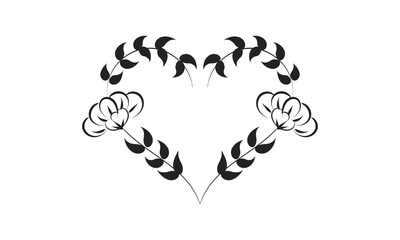 Abstract Flower. Printable flower Embroidery pattern design.