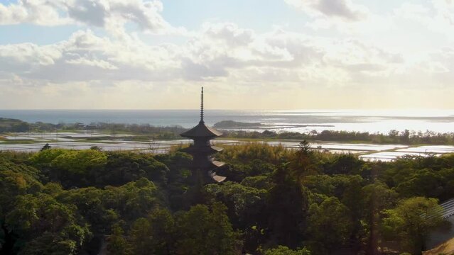 石川県 妙成寺 五重塔