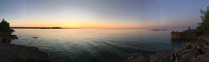 Obraz premium sunset over the sea