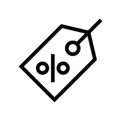 Shopping discount tag vector icon symbol design