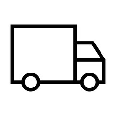 Truck vector icon symbol design