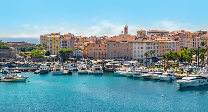 Ajaccio marina and port, Corsica Island.