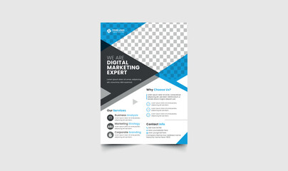 Fototapeta premium Corporate Flyer Design Template