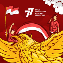 Indonesia's 77th independence day celebration Background