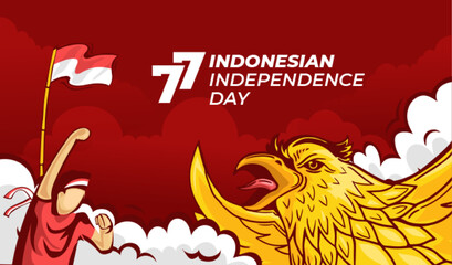 Indonesia's 77th independence day celebration Background