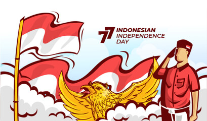 Indonesia's 77th independence day celebration Background