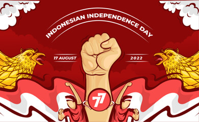 Indonesia's 77th independence day celebration Background