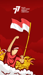 Indonesia's 77th independence day celebration Background
