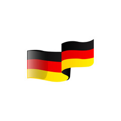 Wavy flag germany illustration vector design isolated