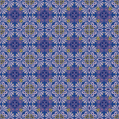 Garden Nature Seamless Pattern Floral Background Damask Aboriginal Ornament Art